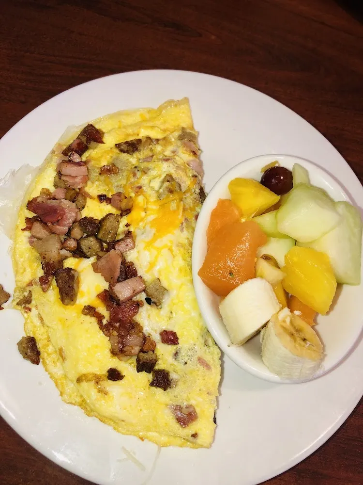 Fruits Salad and Omelettes